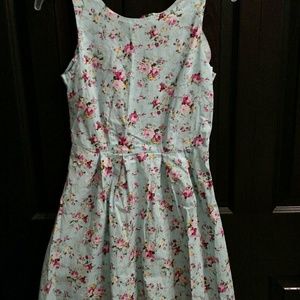 Light blue floral dress